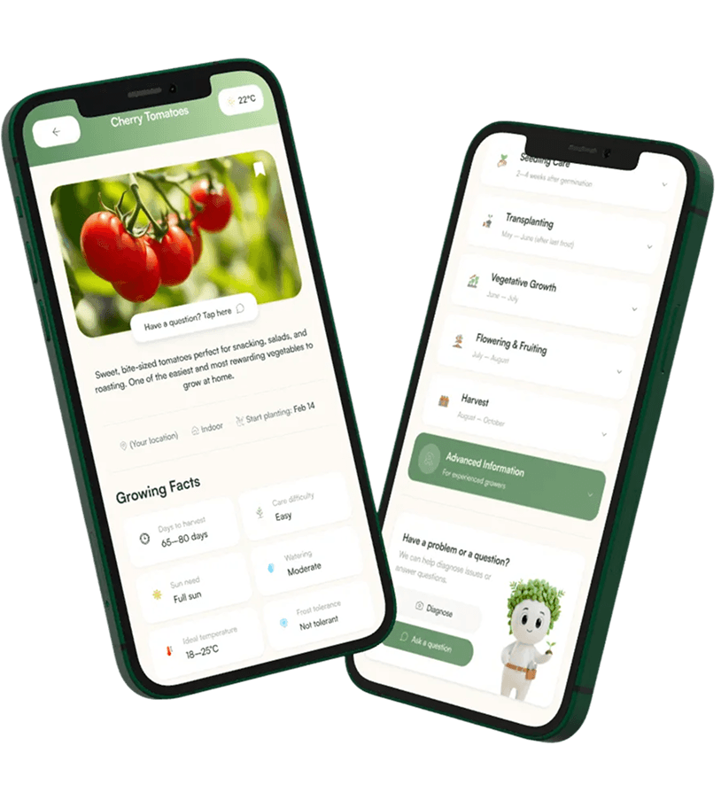 Garden Pack on phone